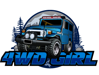 4WD GIRL logo design by THOR_