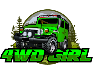 4WD GIRL logo design by THOR_