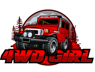 4WD GIRL logo design by THOR_
