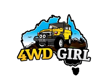 4WD GIRL logo design by gogo