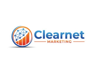Clearnet Marketing logo design by pixalrahul