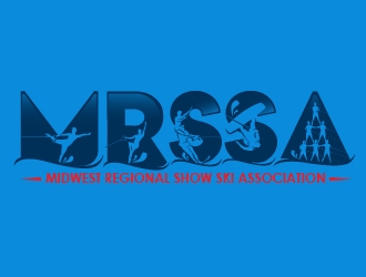 MRSSA - Midwest Regional Show Ski Association logo design by dorijo