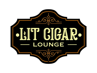 Lit Cigar Lounge logo design by kunejo