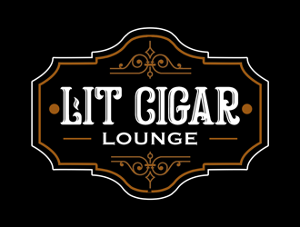 Lit Cigar Lounge logo design by kunejo