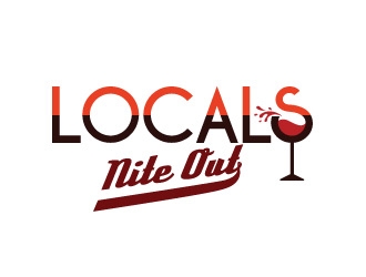 Locals Nite Out logo design by REDCROW