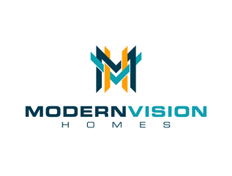 Modern Vision Homes logo design by VhienceFX