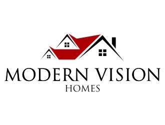 Modern Vision Homes logo design by jetzu