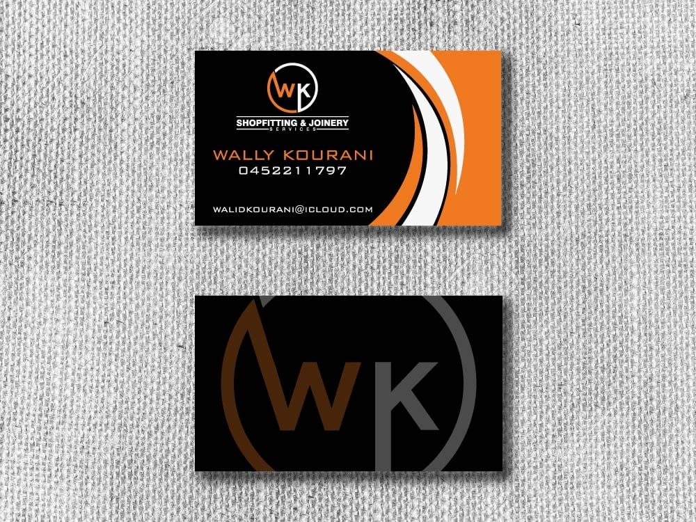 wk shopfitting & joinery services  logo design by bulatITA