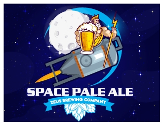 Space Pale Ale logo design by dorijo