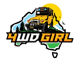 4WD GIRL logo design by gogo
