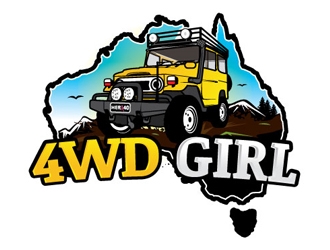 4WD GIRL logo design by gogo