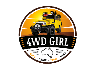 4WD GIRL logo design by SOLARFLARE