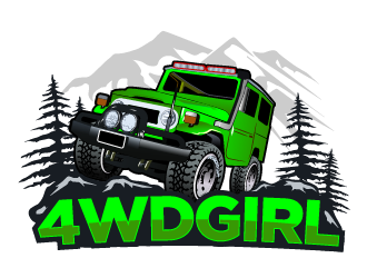 4WD GIRL logo design by THOR_
