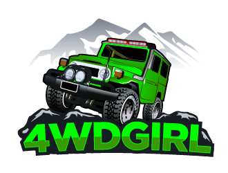 4WD GIRL logo design by THOR_