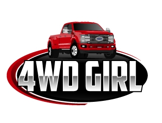 4WD GIRL logo design by ElonStark