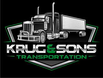 Krug & Sons Transportation logo design by haze