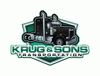 Krug & Sons Transportation logo design by lestatic22