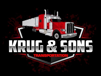 Krug & Sons Transportation logo design by ElonStark