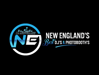 New England’s Best Dj’s and Photobooth’s logo design by bluespix