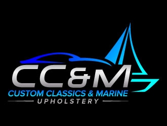 Custom Classics and Marine Upholstery  logo design by jaize
