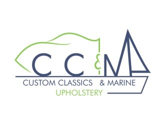 Custom Classics and Marine Upholstery  logo design by dibyo