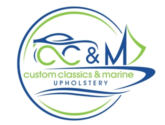 Custom Classics and Marine Upholstery  logo design by gogo