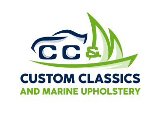 Custom Classics and Marine Upholstery  logo design by schiena