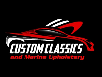 Custom Classics and Marine Upholstery  logo design by ElonStark