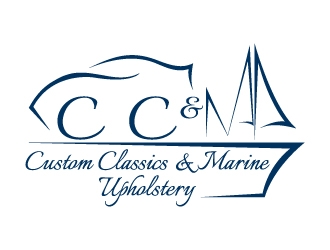 Custom Classics and Marine Upholstery  logo design by pencilhand