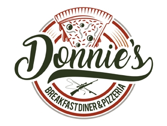Donnie’s Breakfast Diner & Pizzeria logo design by MAXR