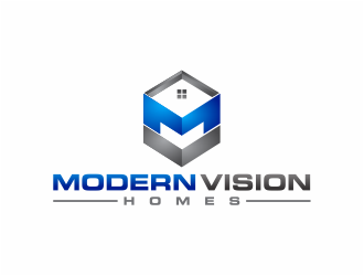 Modern Vision Homes logo design by mutafailan