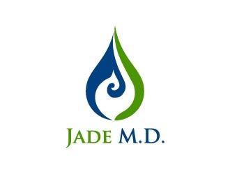 Jade M.D. logo design by maserik