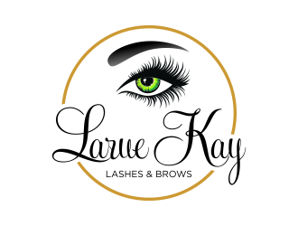Larue Kay (Lashes & Brows)  logo design by savana