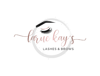 Larue Kay (Lashes & Brows)  logo design by ndaru