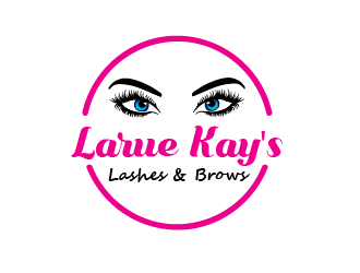 Larue Kay (Lashes & Brows)  logo design by justin_ezra