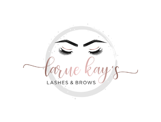 Larue Kay (Lashes & Brows)  logo design by ndaru