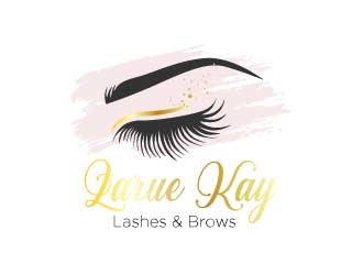 Larue Kay (Lashes & Brows)  logo design by bayudesain88