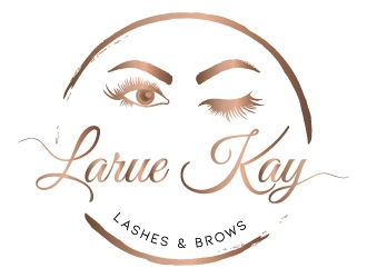Larue Kay (Lashes & Brows)  logo design by MonkDesign