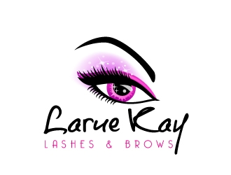 Larue Kay (Lashes & Brows)  logo design by Dawnxisoul393