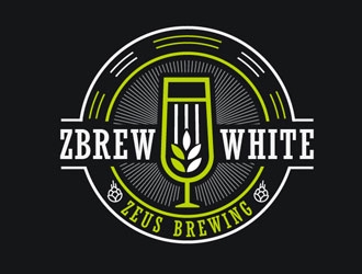 ZBrew White logo design by frontrunner