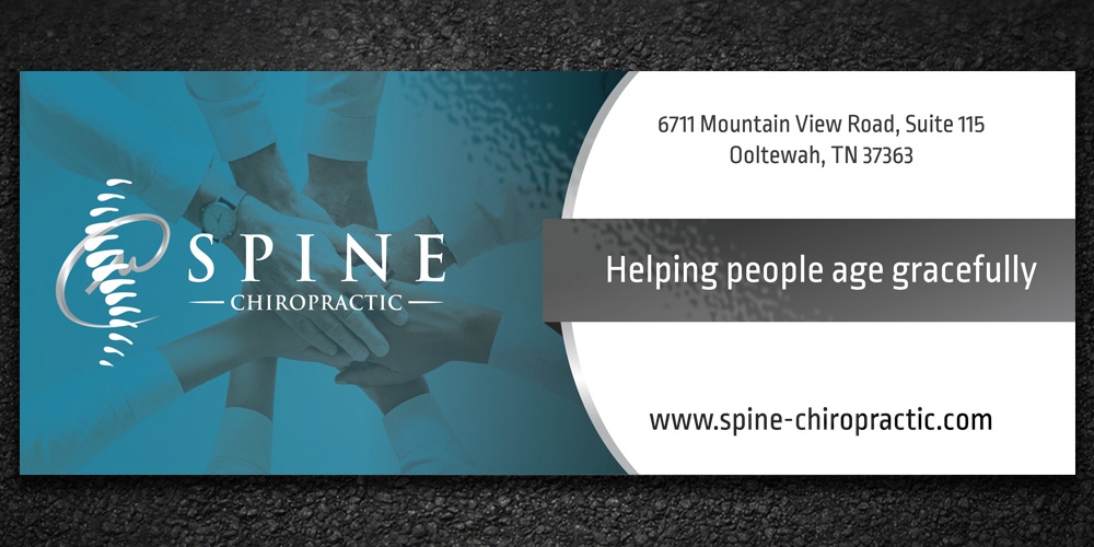 Spine Chiropractic is my Doing business as for marketing.  On my business cards and letter head I want Spine Chiropractic, PLLC.  Christopher Lewis, D.C. logo design by Boomstudioz