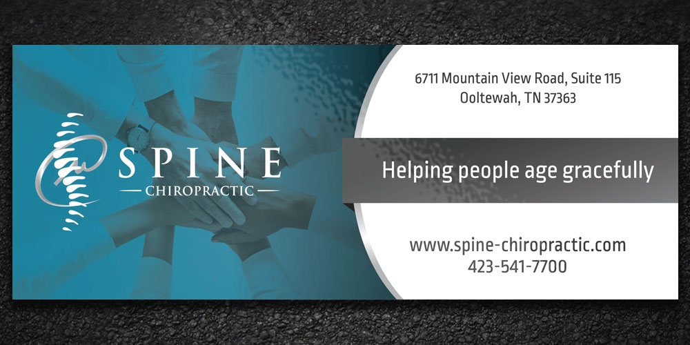 Spine Chiropractic is my Doing business as for marketing.  On my business cards and letter head I want Spine Chiropractic, PLLC.  Christopher Lewis, D.C. logo design by Boomstudioz