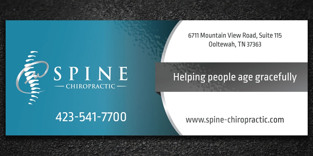 Spine Chiropractic is my Doing business as for marketing.  On my business cards and letter head I want Spine Chiropractic, PLLC.  Christopher Lewis, D.C. logo design by Boomstudioz