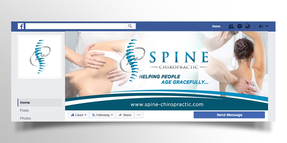 Spine Chiropractic is my Doing business as for marketing.  On my business cards and letter head I want Spine Chiropractic, PLLC.  Christopher Lewis, D.C. logo design by scriotx