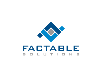 Factable Solutions logo design by DiDdzin