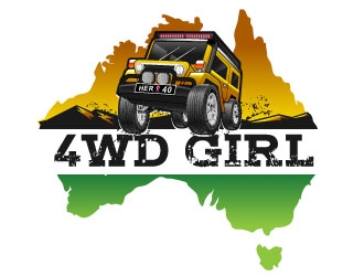 4WD GIRL logo design by Suvendu