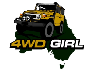 4WD GIRL logo design by aRBy