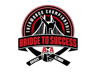 Bridge to Success Taekwondo Championship logo design by daywalker