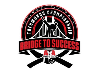 Bridge to Success Taekwondo Championship logo design by daywalker