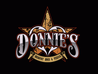 Donnie’s Breakfast Diner & Pizzeria logo design by Cekot_Art